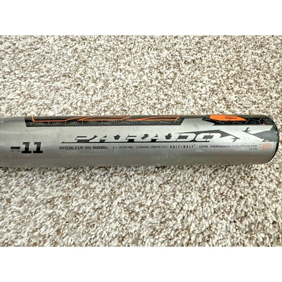 DeMarini Paradox Composite CF6 Baseball Bat CFL14 31" 20 oz 2 1/4 Dia. -11 USSSA - Picture 5 of 13